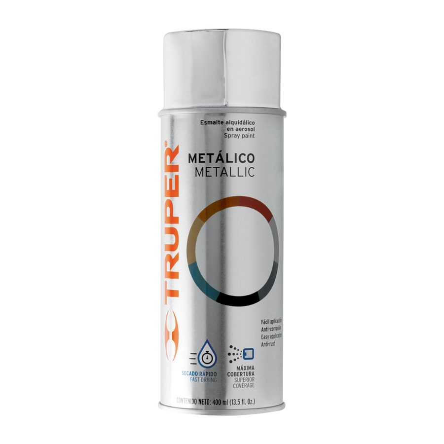 Pintura Aerosol Cromo Metalico 400ml