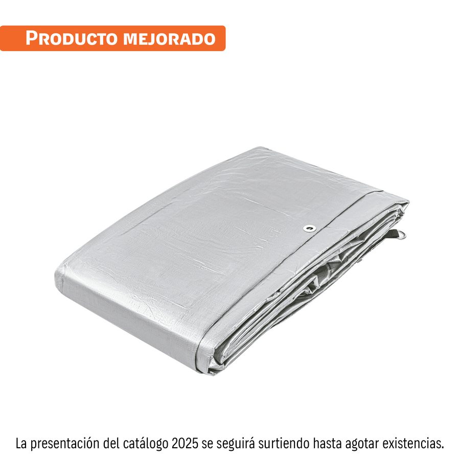 Lona Gris Reforzada 6x6