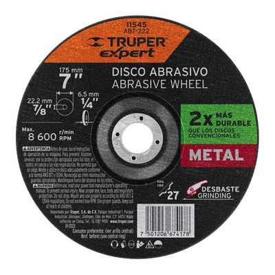 Disco Abrasivo Expert 7"