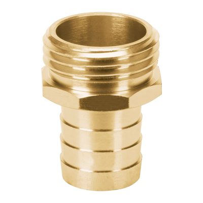 Conector Macho De Latón Sólido 3/4"