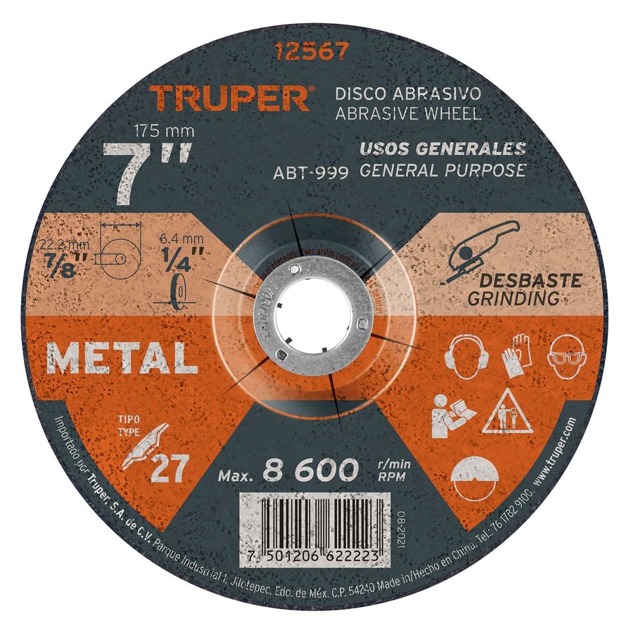 Disco Flap Desbaste Y Pulido 7"