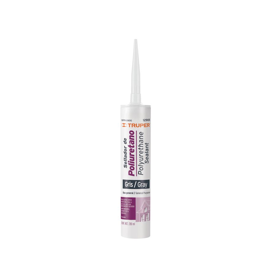 Sellador De Poliuretano De 280ml Gris