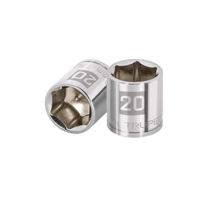 Dado De 20mm 6puntas,cuadro 3/8"