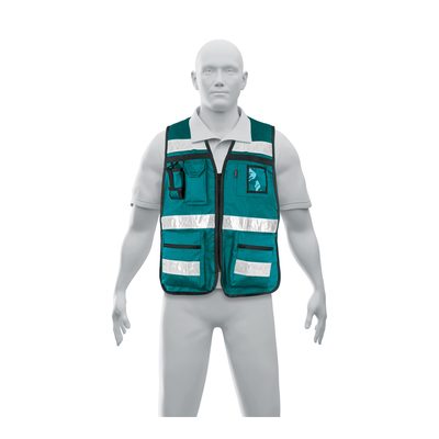 Cheleco Brigadista Con Cintas Reflejantes Color Verde