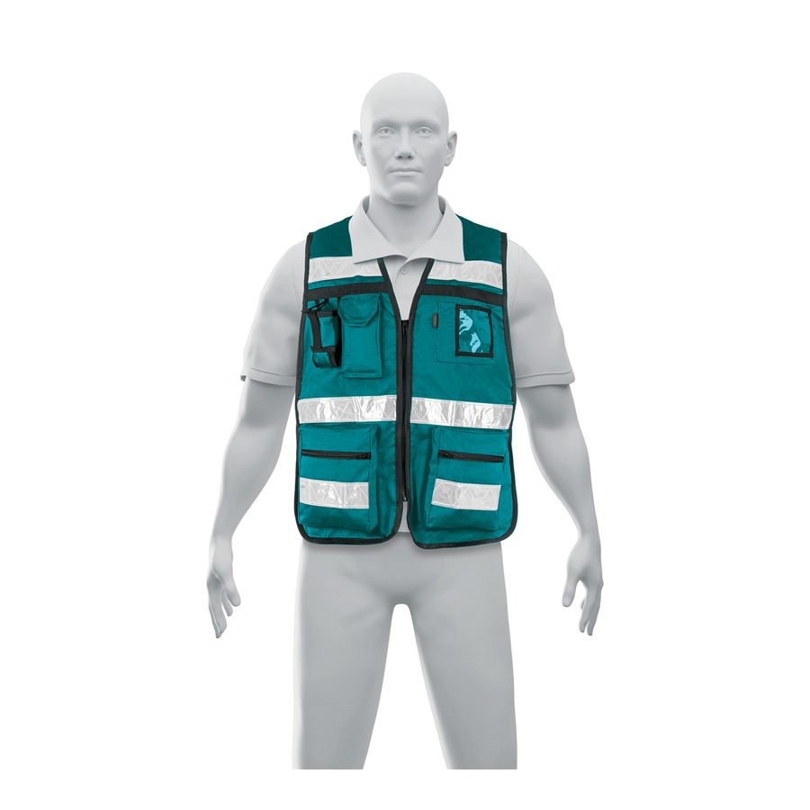 Cheleco Brigadista Con Cintas Reflejantes Color Verde