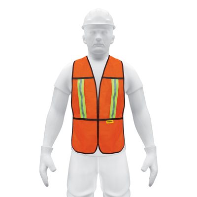 Chaleco Naranja Con Cinta Reflejante