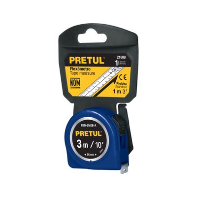 Flexometro 3mt Azul
