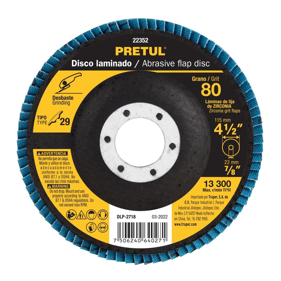 Disco Abrasivo G80 4 1/2