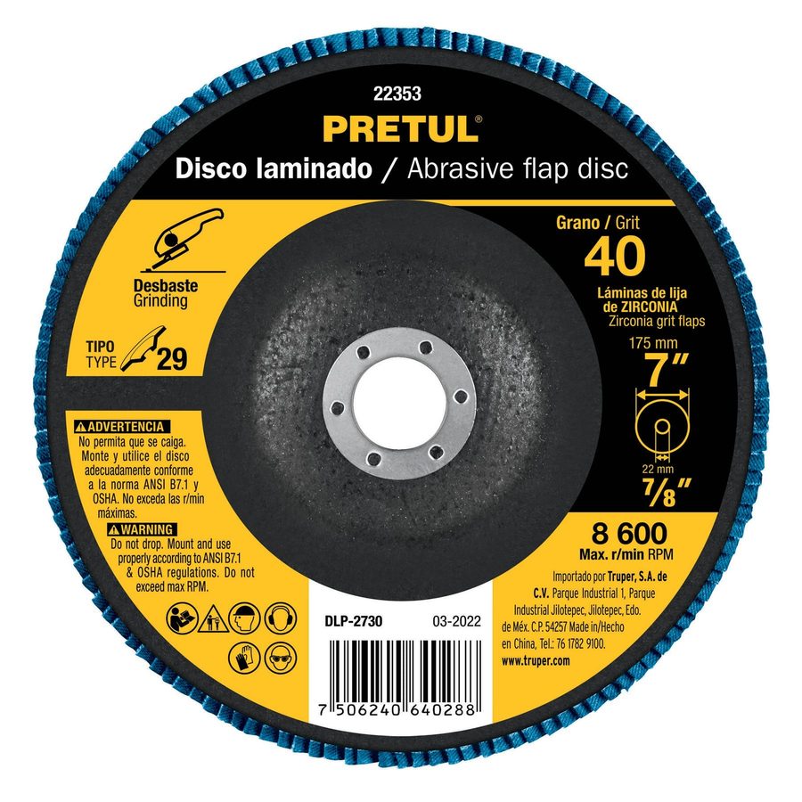 Disco Abrasivo G40 7/8