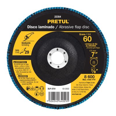 Disco Abrasivo G60 7/8