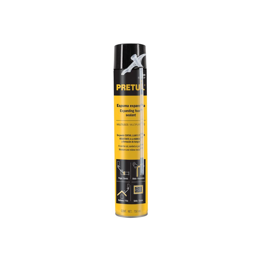 Espuma Expansiva De Poliuretano, 750 Ml