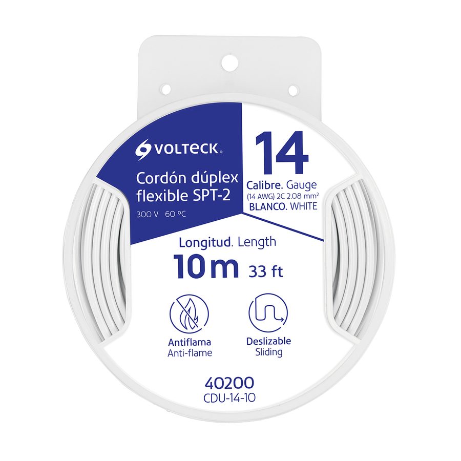 Carrete De Cable Pot 14 10mt