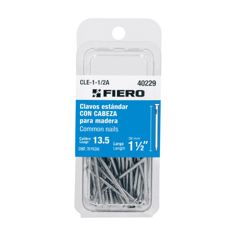 Clavo Estandar 70 Piezas 1 1/2"