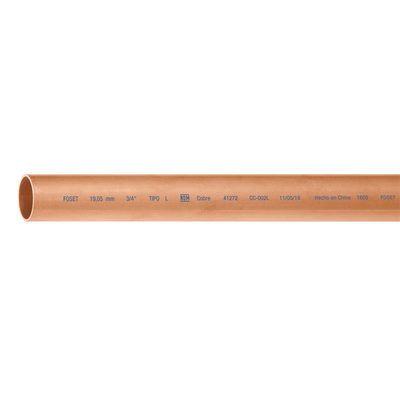 Tubo Cobre Tipo L 3 Metros 3/4