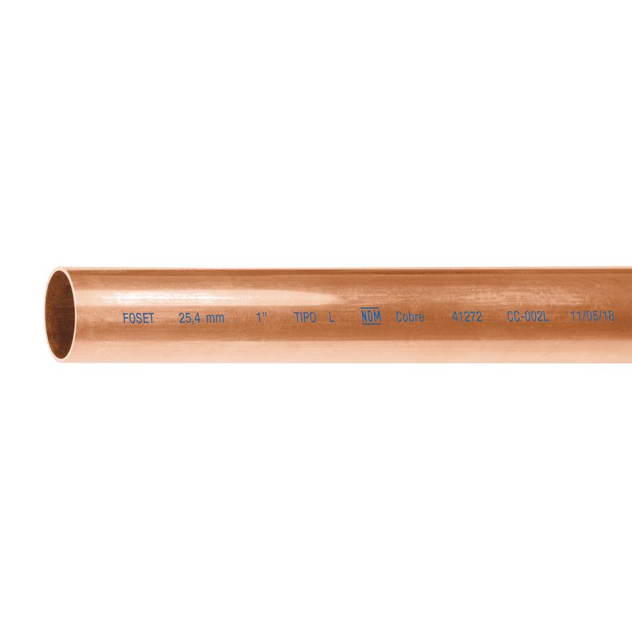 Tubo Cobre Tipo L 3 Metros 1"