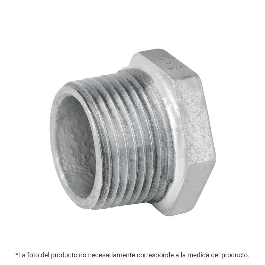 Reducción Bushing Galvanizada " 3/8 X 1/4"