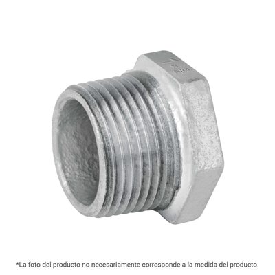Reducción Bushing Galvanizada " 1/2 X 1/4"