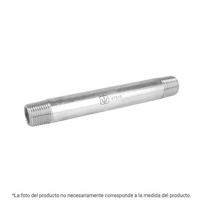 Niple Galvanizado 1/4 X 3