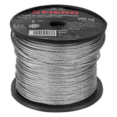 Cable De Acero Rigido De 7x7 1/8
