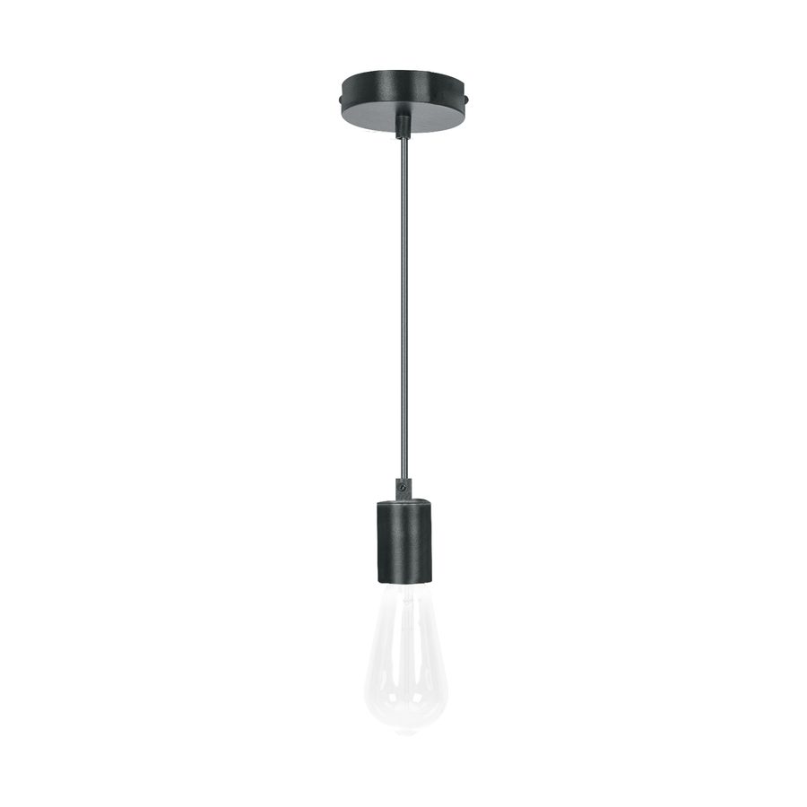 Socket Colgante Metalico,negro