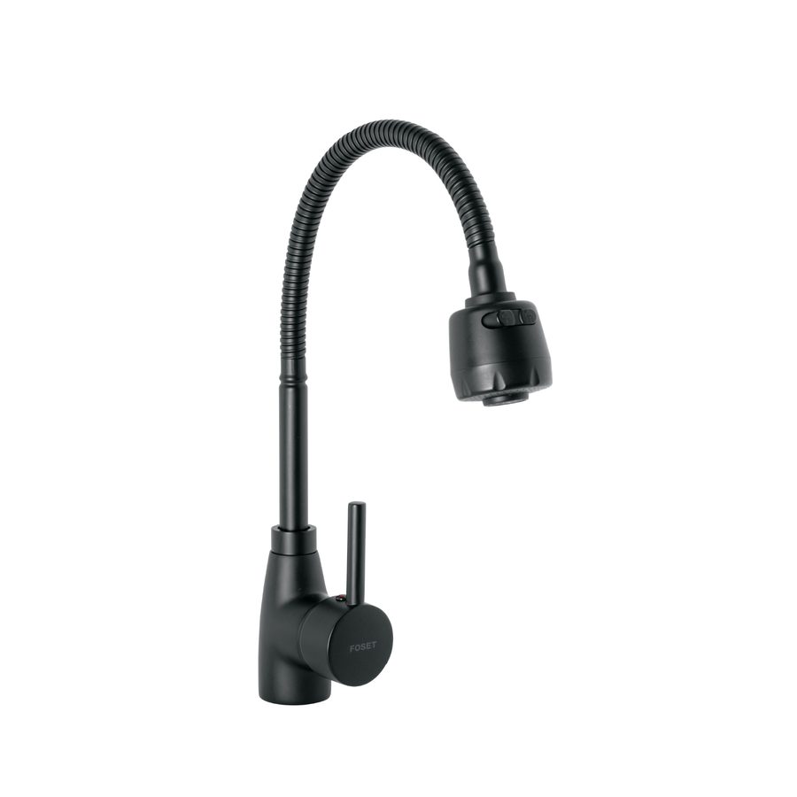 F77 Monomando Fregadero Negro