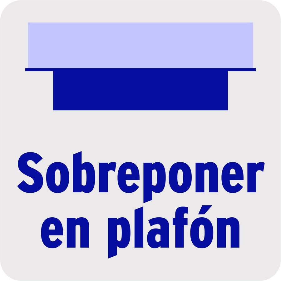 Plafon Cuadrado Blanco 12w