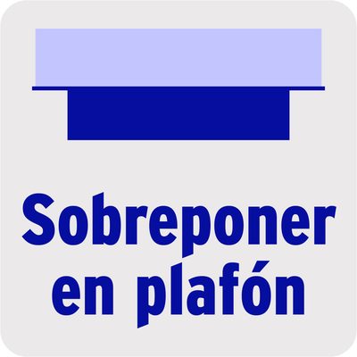 Plafon Cuadrado Blanco 24w