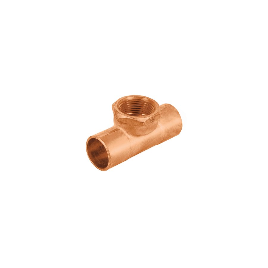 Tee Cobre Con Rosca Hembra Central " 3/4"