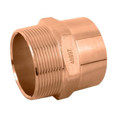 Conector Macho Cobre " 2"