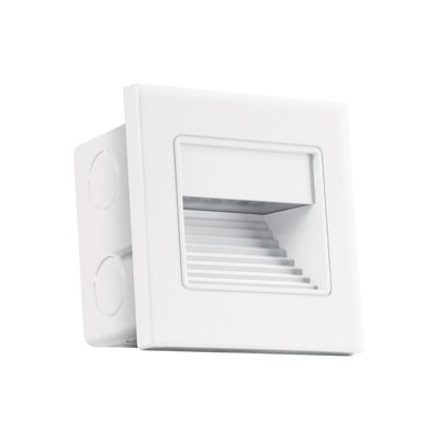 Lumunario LED Empotrable De Cortesia 1 W,luz Calida,blanco