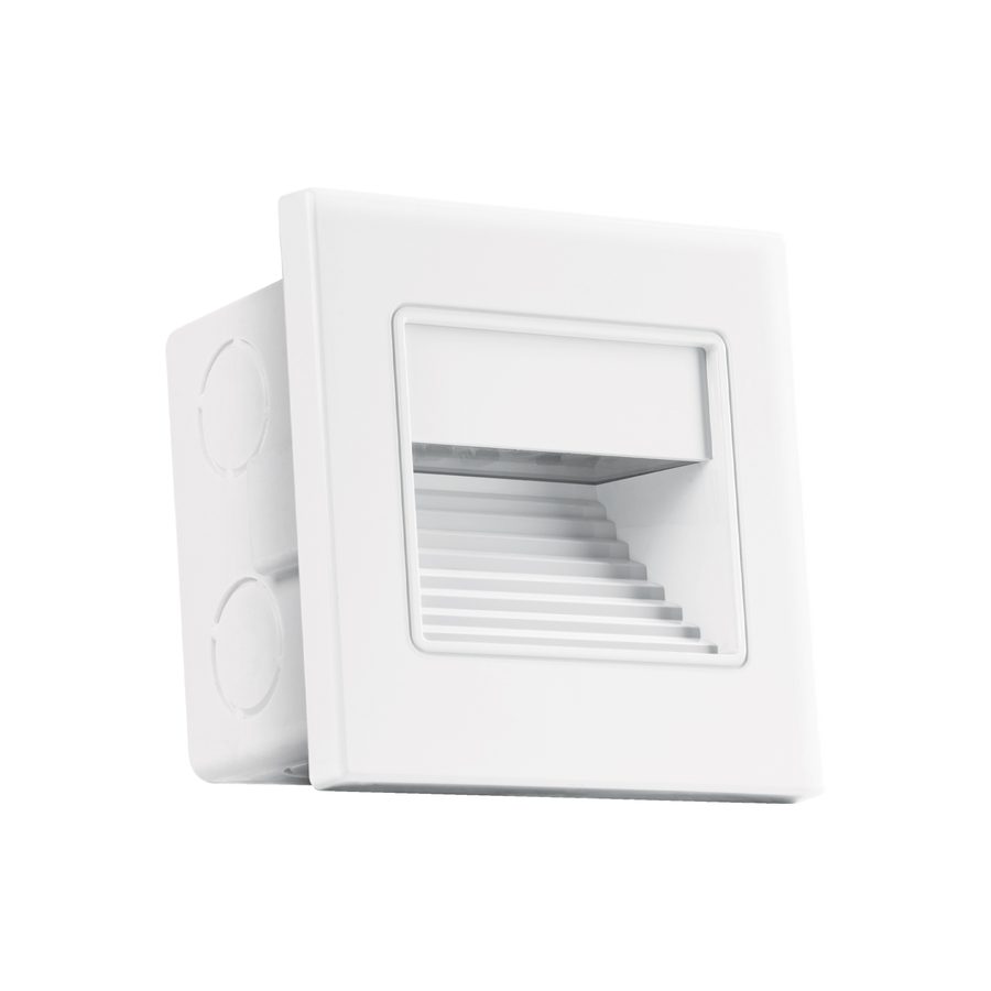 Lumunario LED Empotrable De Cortesia 1 W,luz Calida,blanco
