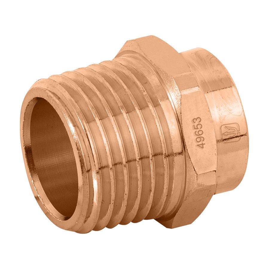 Conector Macho Cobre " 1/2"
